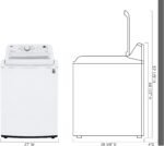 LG 4.5 Cu. Ft. High-Efficiency Top Load Washer TurboDrum Technology White from Kings Outlet