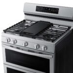 Samsung 6.0 cu. ft. Smart Freestanding Gas Range Stainless Cooktop Air Fry Stainless Steel from Kings Outlet