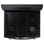 Samsung 6.0 cu. ft. Smart Freestanding Gas Range Flex Duo Air Fry Black Stainless from Kings Outlet