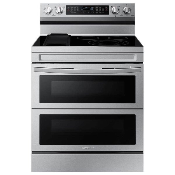 Samsung 6.3 cu. ft. Smart Freestanding Electric Range Flex Duo No-Preheat Air Fry Griddle from Kings Outlet
