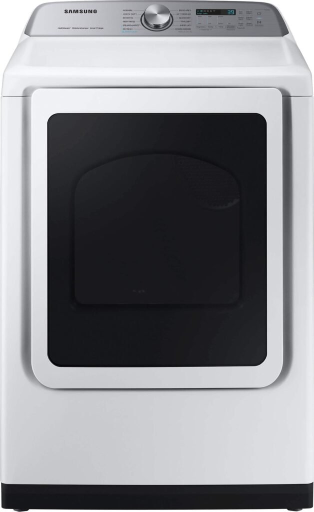 Samsung 7.4 Cu. Ft. Smart Electric Dryer Steam Sanitize+ White from Kings Outlet