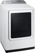 Samsung 7.4 Cu. Ft. Smart Electric Dryer Steam Sanitize+ White from Kings Outlet