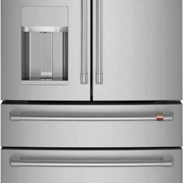 Café 22.3 Cu. Ft. 4-Door French Door Counter-Depth Smart Refrigerator Customizable Stainless Steel from Kings Outlet