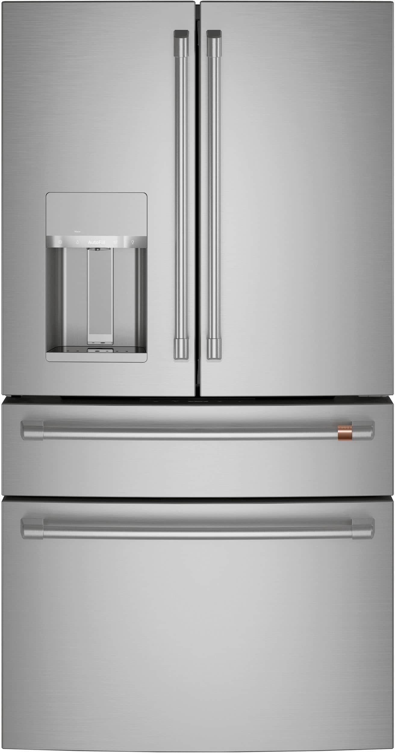 Kings Outlet Café 22.3 Cu. Ft. 4-Door French Door Counter-Depth Smart Refrigerator Customizable Stainless Steel Café 22.3 Cu. Ft. 4-Door French Door Counter-Depth Smart Refrigerator Customizable Stainless Steel from Kings Outlet