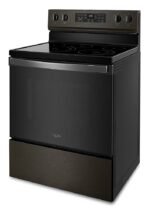 Whirlpool 5.3 Cu. Ft. Freestanding Electric Convection Range Air Fry Black Stainless Steel from Kings Outlet