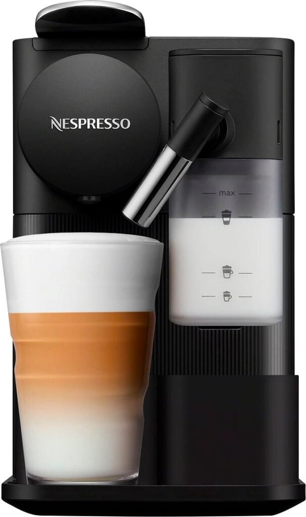 Nespresso Lattissima One Original Espresso Machine Milk Frother by DeLonghi Black from Kings Outlet