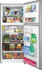 Insignia 18 Cu. Ft. Top-Freezer Refrigerator ENERGY STAR Certification Stainless Steel from Kings Outlet