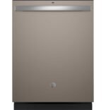 GE 24" Top Control Built-In Plastic Tub Dishwasher Sanitize Cycle 52 dBA Slate from Kings Outlet