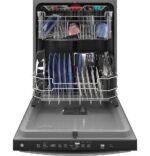 GE 24" Top Control Built-In Plastic Tub Dishwasher 3rd Rack Sanitize Cycle 50 dBA from Kings Outlet