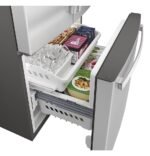 GE 24.7 Cu. Ft. French Door Refrigerator Internal Water Dispenser Stainless Steel from Kings Outlet