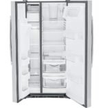 GE 23.0 Cu. Ft. Side-by-Side Refrigerator External Ice Water Dispenser Stainless Steel from Kings Outlet