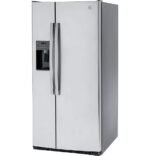 GE 23.0 Cu. Ft. Side-by-Side Refrigerator External Ice Water Dispenser Stainless Steel from Kings Outlet
