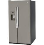 GE 25.3 Cu. Ft. Side-by-Side Refrigerator External Ice Water Dispenser Slate from Kings Outlet