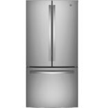 GE 18.6 Cu. Ft. French Door Counter-Depth Refrigerator Internal Water Dispenser Stainless Steel from Kings Outlet