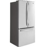 GE 18.6 Cu. Ft. French Door Counter-Depth Refrigerator Internal Water Dispenser Stainless Steel from Kings Outlet