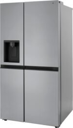 LG 22.5 Cu. Ft. Side-by-Side Counter-Depth Refrigerator Smooth Touch Dispenser Stainless Steel from Kings Outlet