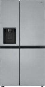 LG 22.5 Cu. Ft. Side-by-Side Counter-Depth Refrigerator Smooth Touch Dispenser Stainless Steel from Kings Outlet