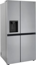 LG 22.5 Cu. Ft. Side-by-Side Counter-Depth Refrigerator Smooth Touch Dispenser Stainless Steel from Kings Outlet