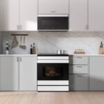 Samsung Bespoke 6.3 Cu. Ft. Slide-In Electric Induction Range Air Fry White Glass from Kings Outlet