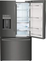 Frigidaire Gallery 22.6 Cu. Ft. Counter-Depth French Door Refrigerator Black Stainless Steel from Kings Outlet