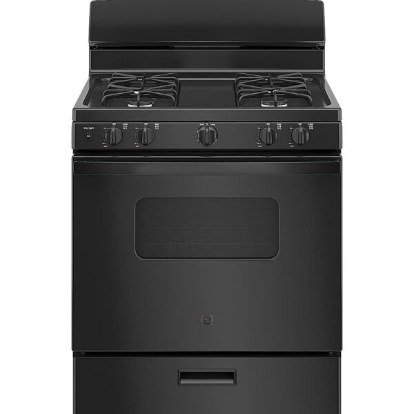 GE 4.8 Cu. Ft. Freestanding Gas Range Black from Kings Outlet
