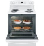 GE 5.0 Cu. Ft. Self-Cleaning Freestanding Electric Range White from Kings Outlet