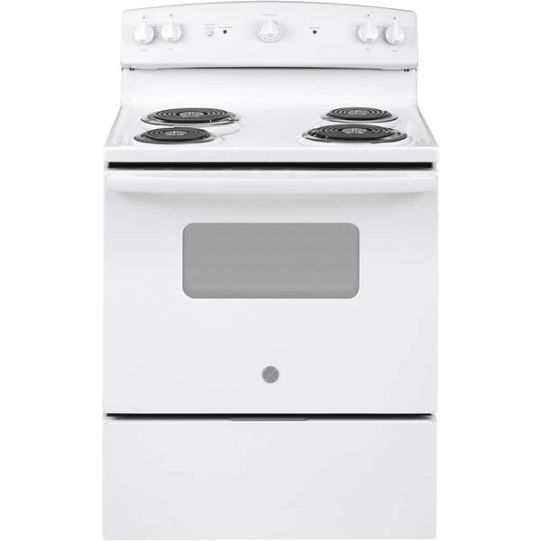 GE 5.0 Cu. Ft. Freestanding Electric Range White from Kings Outlet