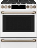 Café 5.6 Cu. Ft. Slide-In Gas Convection Range Customizable Matte White from Kings Outlet