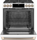 Café 5.6 Cu. Ft. Slide-In Gas Convection Range Customizable Matte White from Kings Outlet