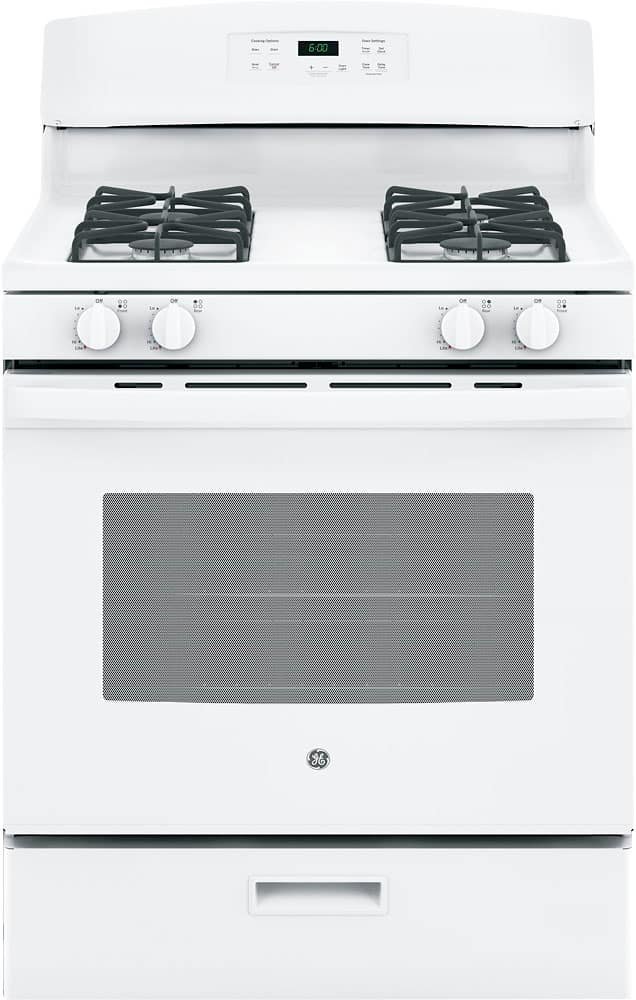 GE 4.8 Cu. Ft. Freestanding Gas Range White from Kings Outlet