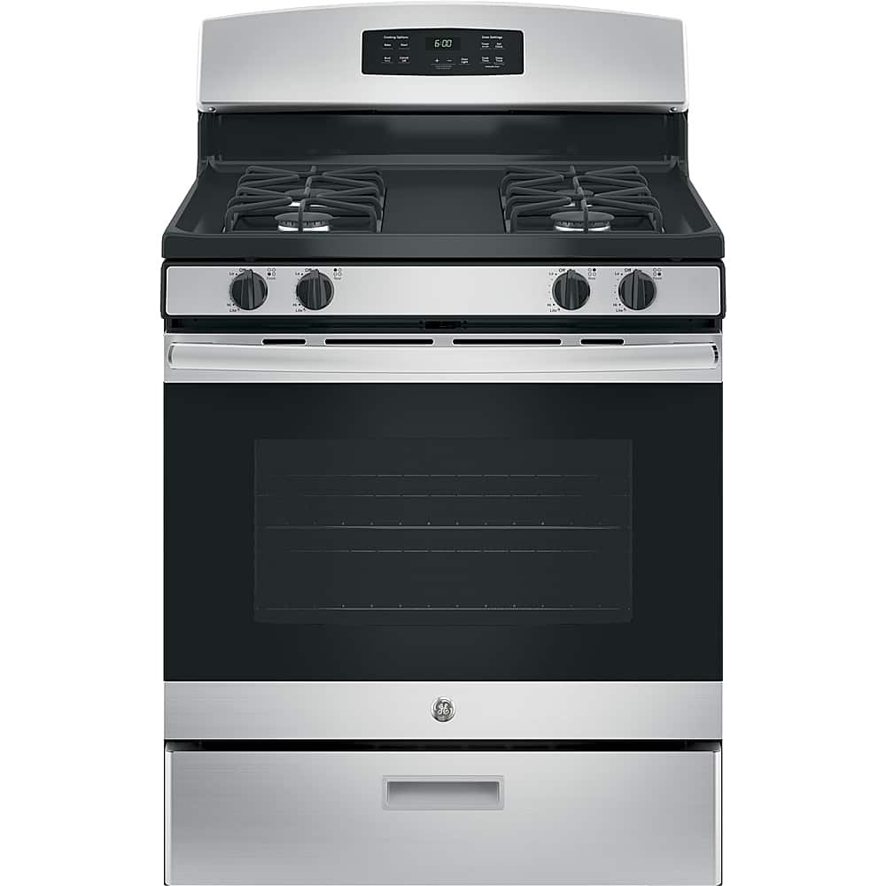 GE 4.8 Cu. Ft. Freestanding Gas Range Stainless Steel from Kings Outlet
