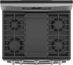 GE 6.8 Cu. Ft. Freestanding Double-Oven Gas Convection Range Self-Steam Cleaning No-Preheat Air Fry from Kings Outlet