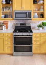 GE 6.8 Cu. Ft. Freestanding Double-Oven Gas Convection Range Self-Steam Cleaning No-Preheat Air Fry from Kings Outlet