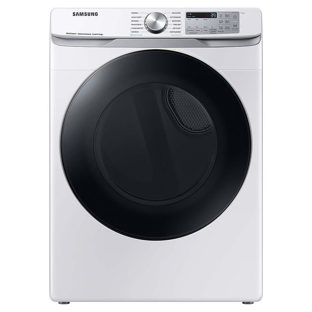 Samsung 7.5 Cu. Ft. Stackable Smart Gas Dryer Steam Sanitize+ White from Kings Outlet