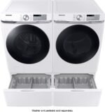 Samsung 7.5 Cu. Ft. Stackable Smart Electric Dryer Steam Sanitize+ White from Kings Outlet