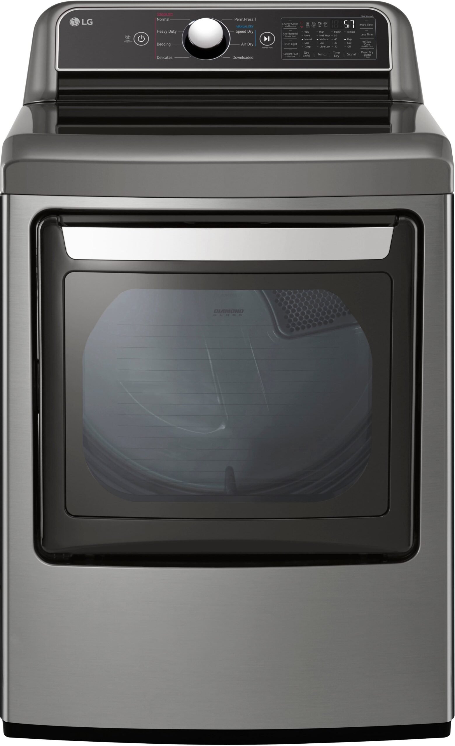 Kings Outlet LG 7.3 Cu. Ft. Smart Electric Dryer EasyLoad Door Graphite Steel LG 7.3 Cu. Ft. Smart Electric Dryer EasyLoad Door Graphite Steel from Kings Outlet