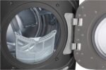 LG 9.0 Cu. Ft. Stackable Smart Electric Dryer Steam Built-In Intelligence Black Steel from Kings Outlet