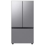 Samsung BESPOKE 24 cu. ft. French Door Counter Depth Smart Refrigerator Beverage Center Stainless from Kings Outlet
