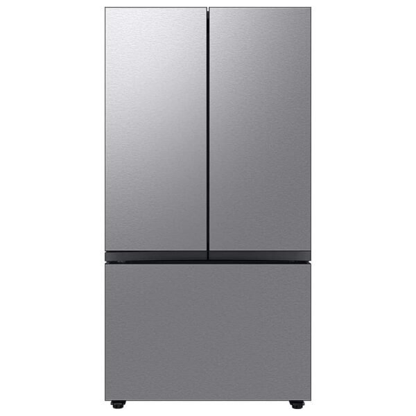 Samsung BESPOKE 24 cu. ft. French Door Counter Depth Smart Refrigerator Beverage Center Stainless from Kings Outlet