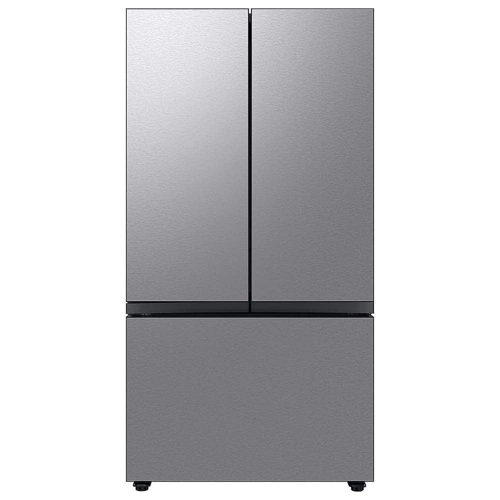 Samsung BESPOKE 24 cu. ft. French Door Counter Depth Smart Refrigerator Beverage Center Stainless from Kings Outlet
