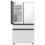 Samsung BESPOKE 29 cu. ft. 4-Door French Door Smart Refrigerator Beverage Center White Glass from Kings Outlet