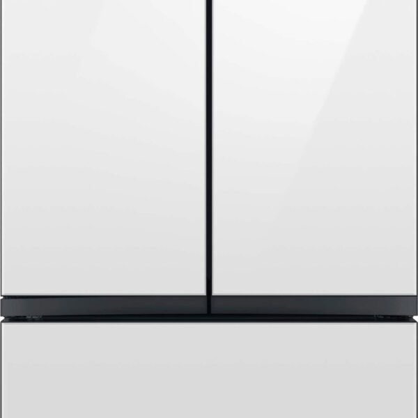 Samsung BESPOKE 30 cu. ft. 3-Door French Door Smart Refrigerator Beverage Center White Glass from Kings Outlet