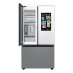 Samsung BESPOKE 30 cu. ft 3-Door French Door Smart Refrigerator Family Hub Gray Glass from Kings Outlet