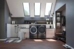 GE 7" RightHeight Riser Laundry Pedestal Select Washers Dryers Carbon Graphite from Kings Outlet