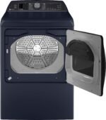 GE Profile 7.3 Cu. Ft. Smart Gas Dryer Fabric Refresh Steam Washer Link Sapphire from Kings Outlet