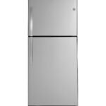 GE 19.2 Cu. Ft. Top-Freezer Refrigerator Garage Ready Performance Stainless Steel from Kings Outlet