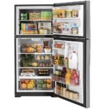GE 19.2 Cu. Ft. Top-Freezer Refrigerator Garage Ready Performance Stainless Steel from Kings Outlet