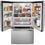 GE 27.0 Cu. Ft. French Door Refrigerator Internal Water Dispenser Stainless Steel from Kings Outlet