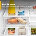 Whirlpool 22 Cu. Ft. Bottom-Freezer Refrigerator SpillGuard Glass Shelves White on White from Kings Outlet