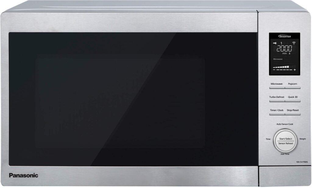 Panasonic NN-SV79MS 1.4 Cu. Ft. Countertop Microwave Oven Inverter Technology Alexa compatibility Stainless Steel from Kings Outlet